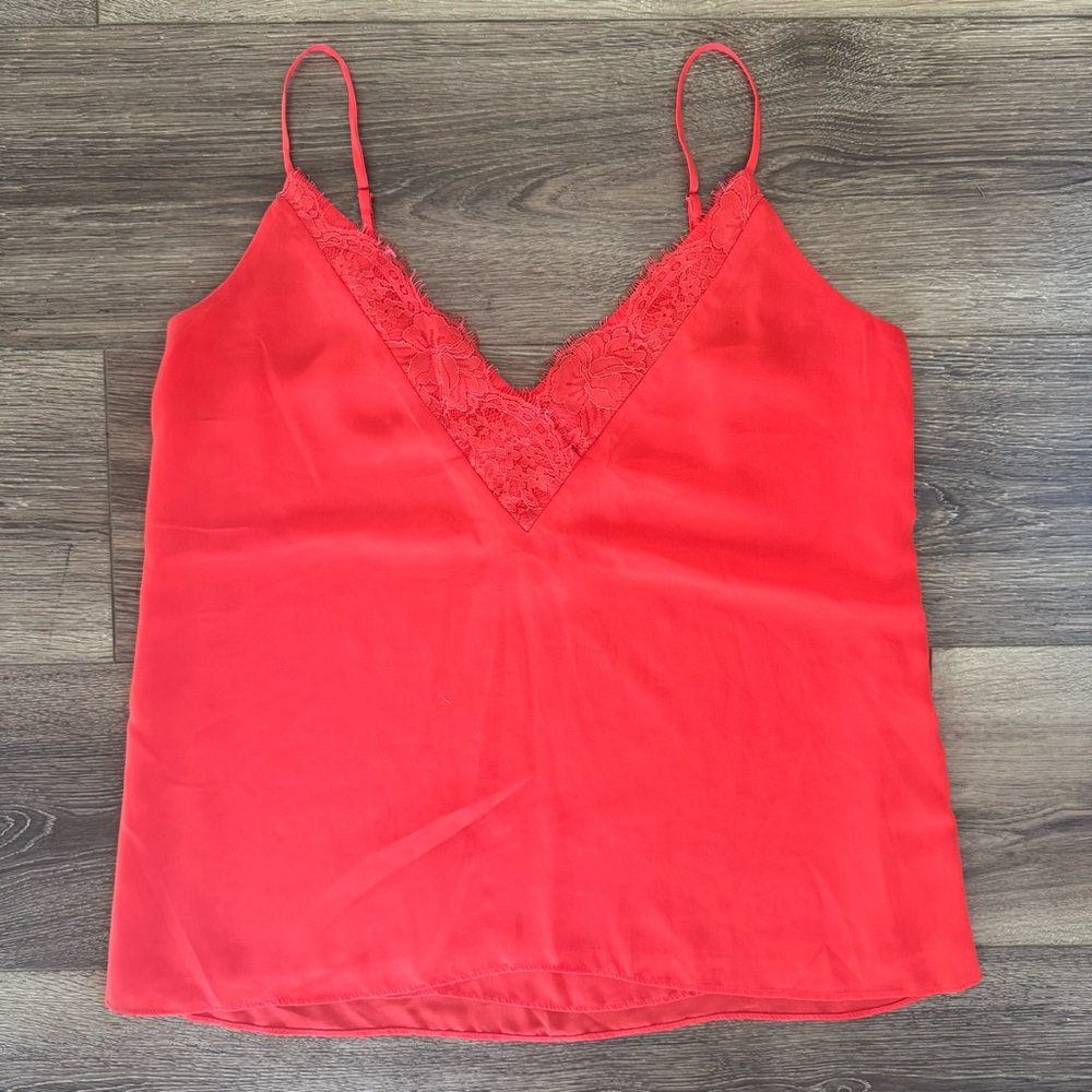 Socialite Lace Trim V-Neck Cami Tank Top